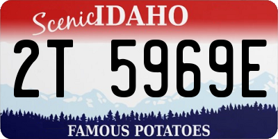 ID license plate 2T5969E