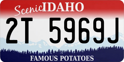ID license plate 2T5969J