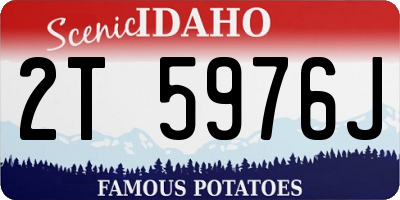 ID license plate 2T5976J