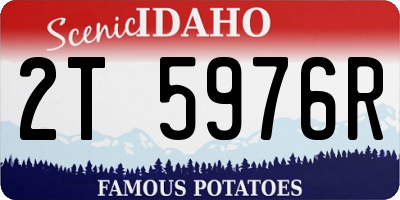 ID license plate 2T5976R
