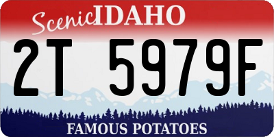 ID license plate 2T5979F