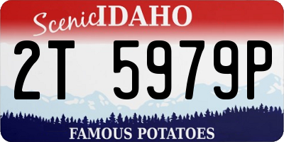 ID license plate 2T5979P
