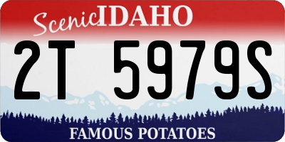 ID license plate 2T5979S