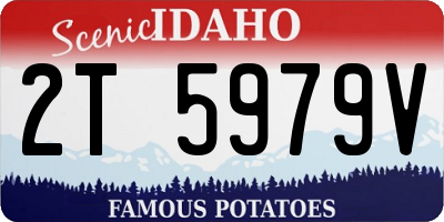 ID license plate 2T5979V