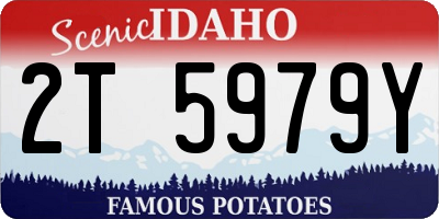 ID license plate 2T5979Y
