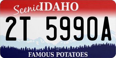 ID license plate 2T5990A