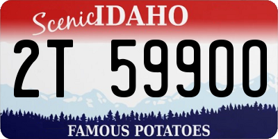 ID license plate 2T5990O