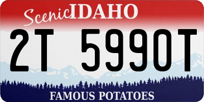 ID license plate 2T5990T