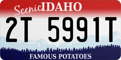 ID license plate 2T5991T
