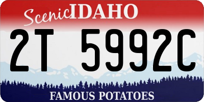 ID license plate 2T5992C