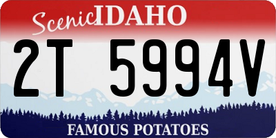 ID license plate 2T5994V