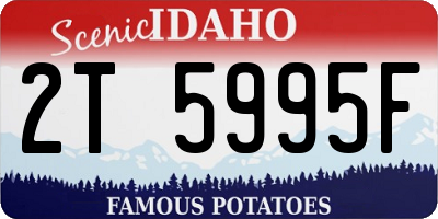 ID license plate 2T5995F
