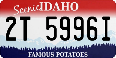 ID license plate 2T5996I