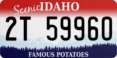 ID license plate 2T5996O