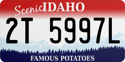 ID license plate 2T5997L