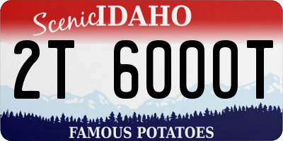 ID license plate 2T6000T