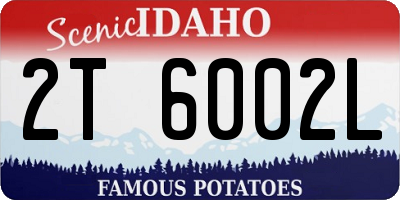 ID license plate 2T6002L
