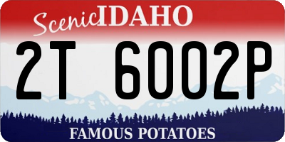 ID license plate 2T6002P