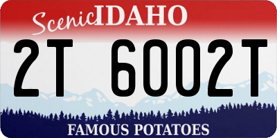 ID license plate 2T6002T