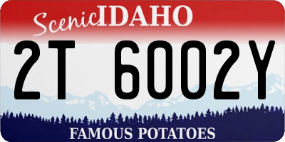 ID license plate 2T6002Y