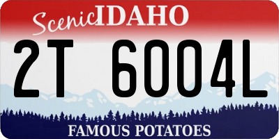 ID license plate 2T6004L