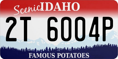 ID license plate 2T6004P