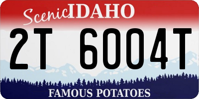 ID license plate 2T6004T
