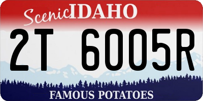 ID license plate 2T6005R