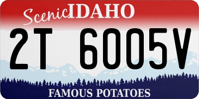 ID license plate 2T6005V