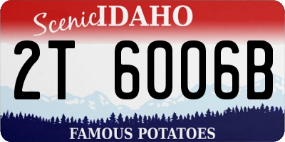 ID license plate 2T6006B