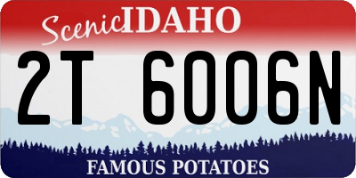ID license plate 2T6006N