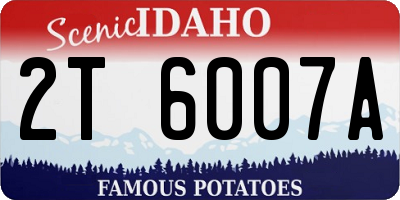 ID license plate 2T6007A