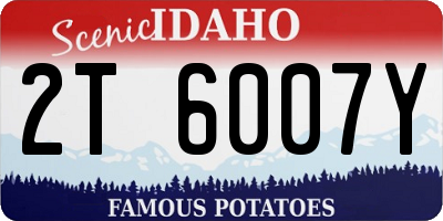 ID license plate 2T6007Y