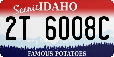 ID license plate 2T6008C