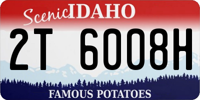 ID license plate 2T6008H