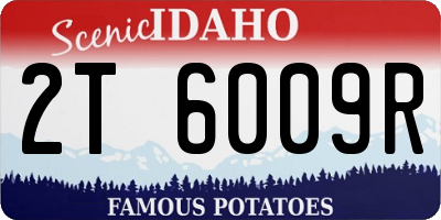 ID license plate 2T6009R