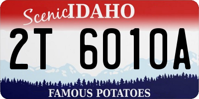 ID license plate 2T6010A