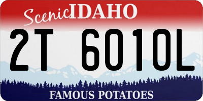 ID license plate 2T6010L