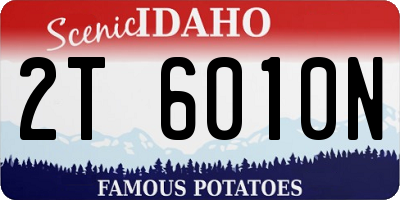 ID license plate 2T6010N