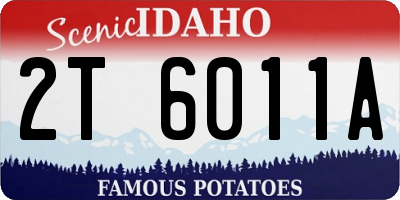 ID license plate 2T6011A