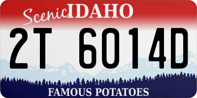 ID license plate 2T6014D
