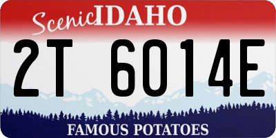 ID license plate 2T6014E