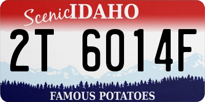 ID license plate 2T6014F