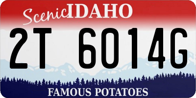 ID license plate 2T6014G