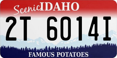 ID license plate 2T6014I