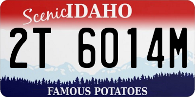 ID license plate 2T6014M