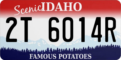 ID license plate 2T6014R