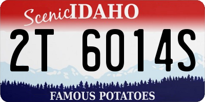 ID license plate 2T6014S