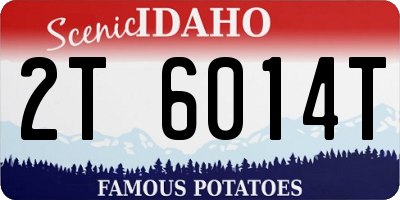 ID license plate 2T6014T