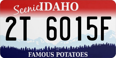 ID license plate 2T6015F